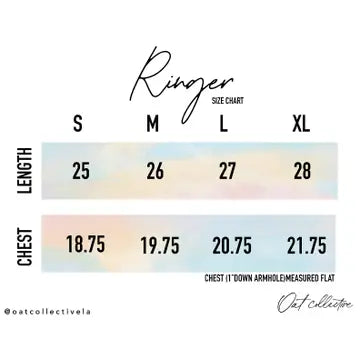 Basic Blank Ringer Top