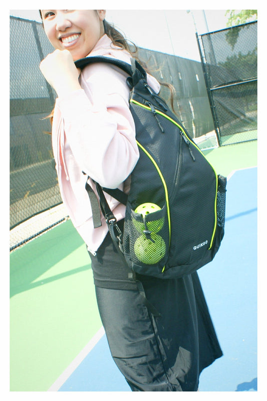 Pickleball Sling Bag with 3 Padded Compartments