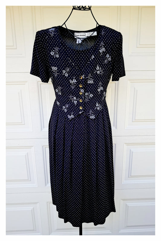 Karin Stevens Black Casual Dress, Size 10