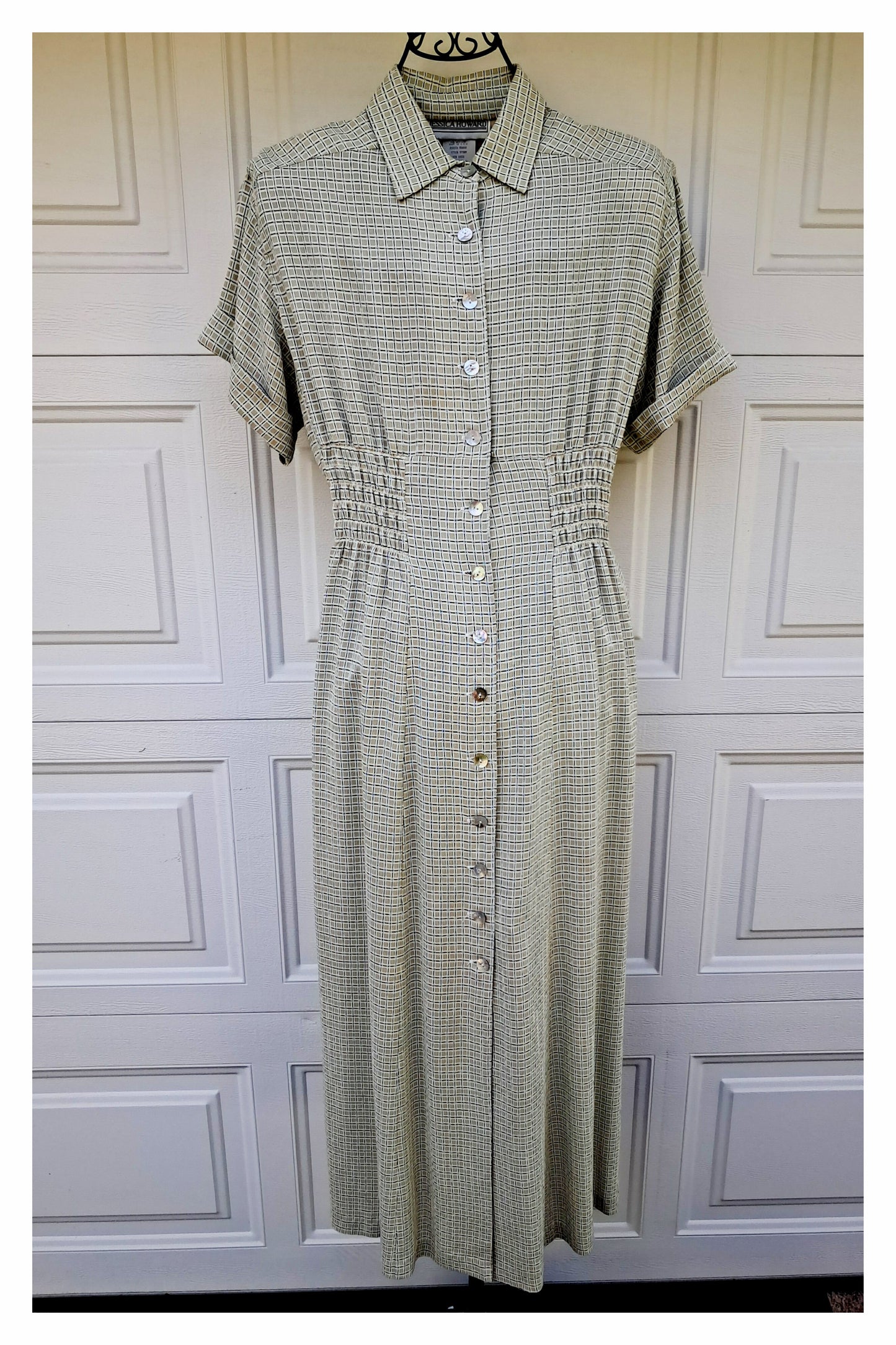 Jessica Howard Casual Short-Sleeve Maxi Dress, Size 10