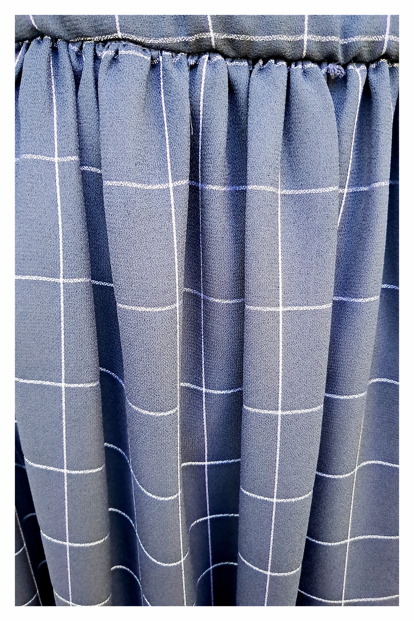 Talbots Short-Sleeve, Navy Blue Pleated Maxi Dress, Size 10