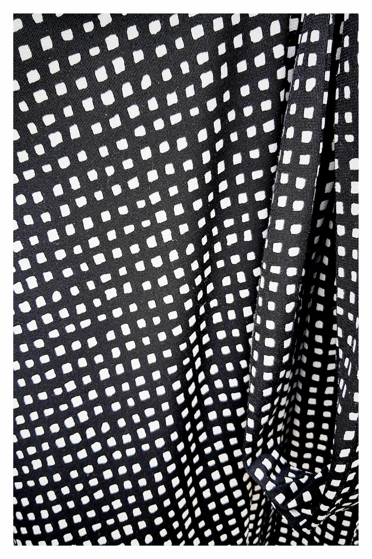 Michael Kors Short Sleeve Black & White Maxi Dress, Size 10 Petite
