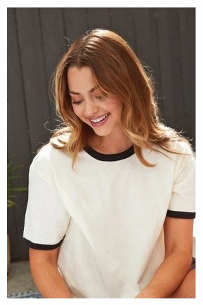 Basic Blank Ringer Top